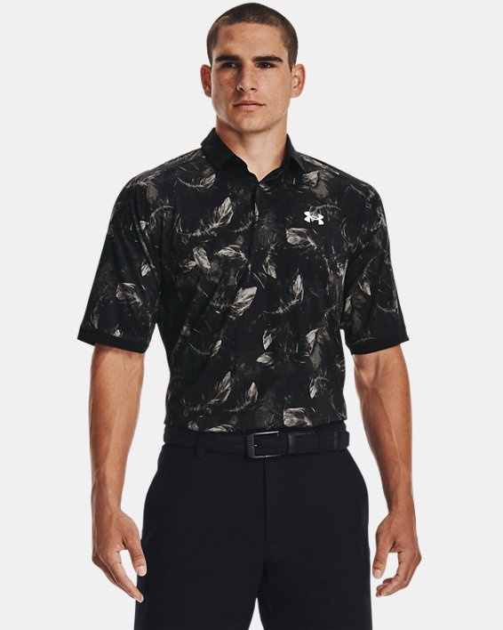 Men's UA Iso-Chill Feather Polo, Black, pdpMainDesktop image number 1